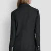 Blazer con costura en zigzag Blazer con costura en zigzag