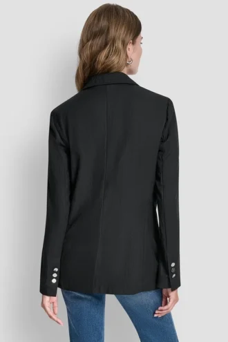 Blazer con costura en zigzag