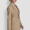 Blazer con costura en zigzag Blazer con costura en zigzag