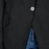 Blazer con costura en zigzag Blazer con costura en zigzag
