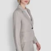 Blazer corto de un solo botón Blazer corto de un solo botón