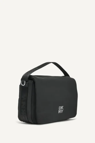 Bolso bandolera con solapa y logotipo Jenny