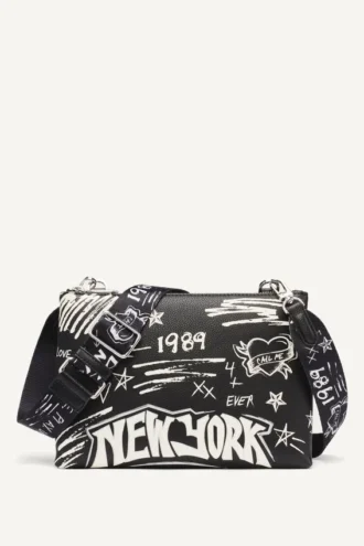 Bolsos Bandolera con logotipo de Tinsley en estilo graffiti