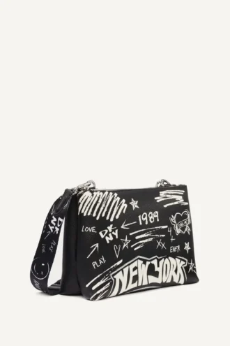 Bolsos Bandolera con logotipo de Tinsley en estilo graffiti