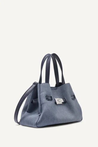 Bolsos Satchel pequeño de denim Bryar
