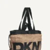 Bolsos Tote de rafia con logotipo Bardot Bolsos Tote de rafia con logotipo Bardot