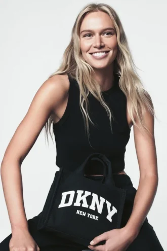 Bolsos Tote pequeños de lona con logotipo Hadlee