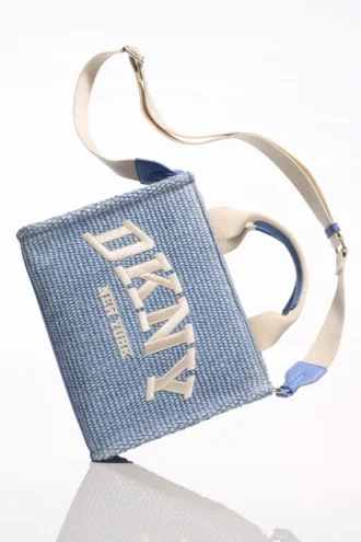 Bolsos Tote pequeños de paja Hadlee con logotipo