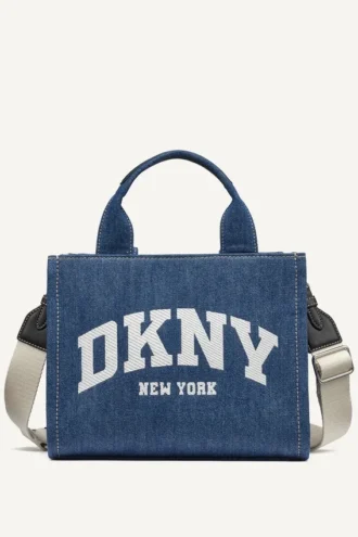 Bolsos Tote pequeños Hadlee con logo en denim