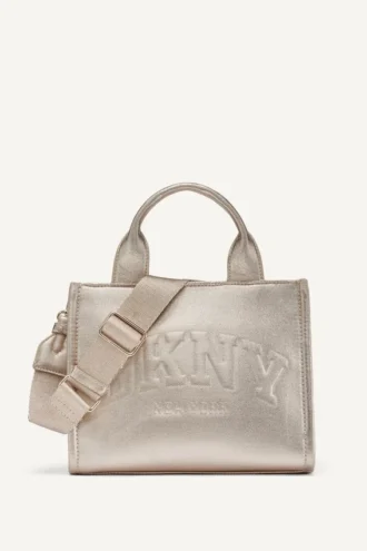 Bolsos Tote pequeños Hadlee con logotipo metalizado