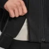Bomber de imitación de lana con peto con capucha