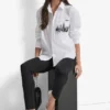 Camisa con bolsillos y silueta urbana Camisa con bolsillos y silueta urbana