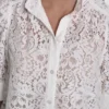 Camisa con mangas abullonadas de encaje Camisa con mangas abullonadas de encaje