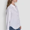 Camisa de manga larga con botones y pedrería Camisa de manga larga con botones y pedrería
