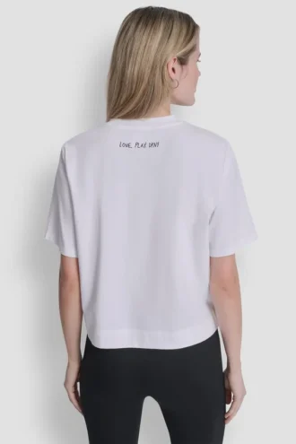 Camiseta con estampado de garabatos de cuaderno de 1989
