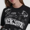 Camiseta con estampado de garabatos de cuaderno de 1989 Camiseta con estampado de garabatos de cuaderno de 1989
