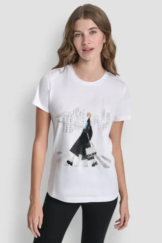 Camiseta con estampado gráfico «Crosswalk»