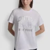 Camiseta con logo DKNY 1989 y tachuelas Camiseta con logo DKNY 1989 y tachuelas