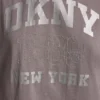 Camiseta con logo DKNY 1989 y tachuelas Camiseta con logo DKNY 1989 y tachuelas