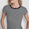 Camiseta de canalé Hudson con logotipo a tono