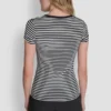 Camiseta de canalé Hudson con logotipo a tono