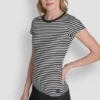 Camiseta de canalé Hudson con logotipo a tono