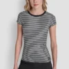 Camiseta de canalé Hudson con logotipo a tono