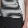 Camiseta de canalé Hudson con logotipo a tono
