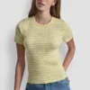 Camiseta de rayas con cuello redondo