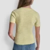 Camiseta de rayas con cuello redondo