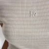 Camiseta de rayas con cuello redondo
