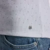 Camiseta sin mangas con cuello en V y pedrería Camiseta sin mangas con cuello en V y pedrería