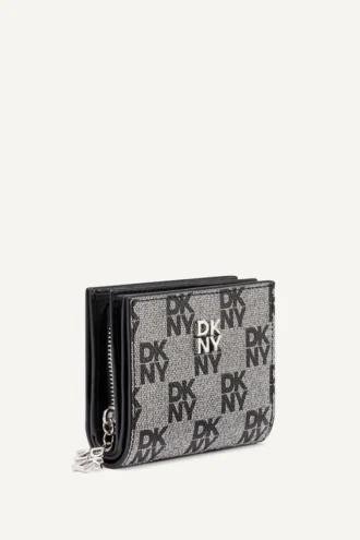 Cartera Sarah con cremallera y doble pliegue