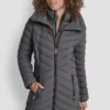 Chaleco largo plegable Abrigos Casual Chaleco largo plegable Abrigos Casual