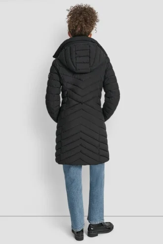 Chaleco largo plegable Abrigos Casual Chaleco largo plegable Abrigos Casual