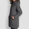 Chaleco largo plegable Abrigos Casual Chaleco largo plegable Abrigos Casual