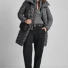 Chaleco largo plegable Abrigos Casual Chaleco largo plegable Abrigos Casual