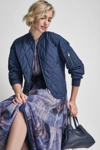 Chaqueta bomber acolchada