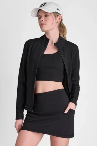 Chaqueta con cuello de embudo