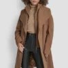 Chaqueta cruzada de lana con inserciones Chaqueta cruzada de lana con inserciones