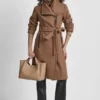Chaqueta cruzada de lana con inserciones Chaqueta cruzada de lana con inserciones