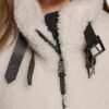 Chaqueta de sherpa con cremallera y cuello con hebillas Chaqueta de sherpa con cremallera y cuello con hebillas