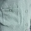 Cárdigan de cuello redondo con bolsillos de parche
