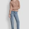 Cárdigan de cuello redondo con punto Tuck