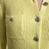 Cárdigan de cuello redondo con punto Tuck