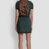 Falda corta de jacquard con logotipo