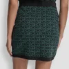 Falda corta de jacquard con logotipo