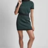 Falda corta de jacquard con logotipo