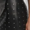 Falda de imitación de cuero con adornos Falda de imitación de cuero con adornos