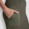 Falda de jersé midi con detalles de cremallera Falda de jersé midi con detalles de cremallera